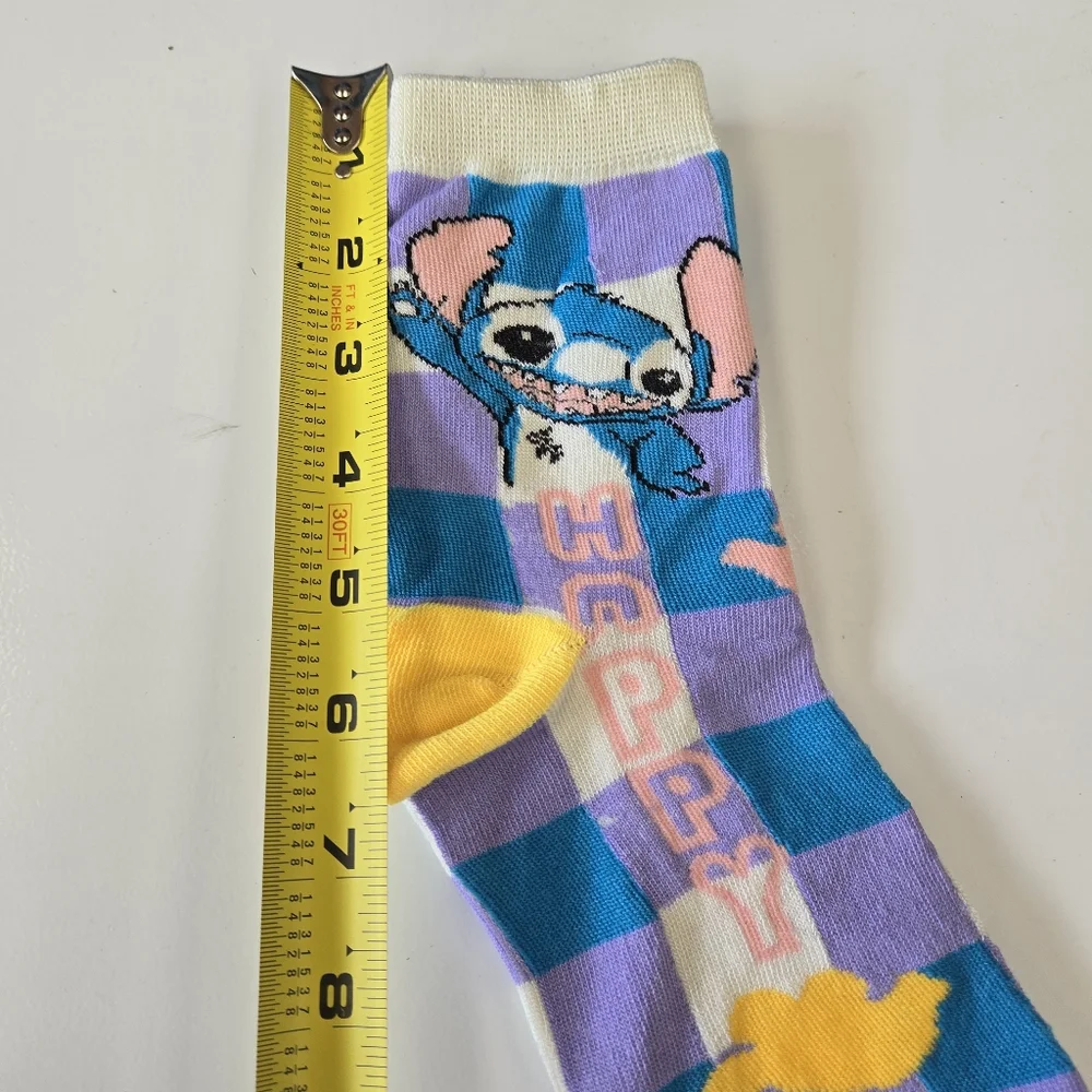 🍒🍒 Stitch Plaid Crew Socks